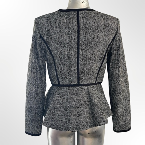 DKNY Black and Gray Textured Blazer in Size 6 - NWOT - Picture 3 of 8